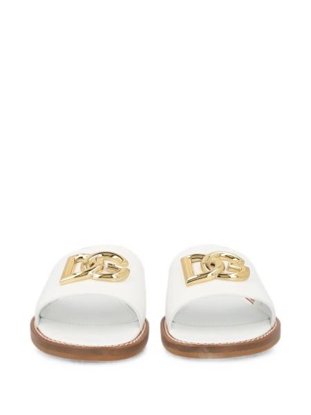 Sandale Dolce & Gabbana albe din piele