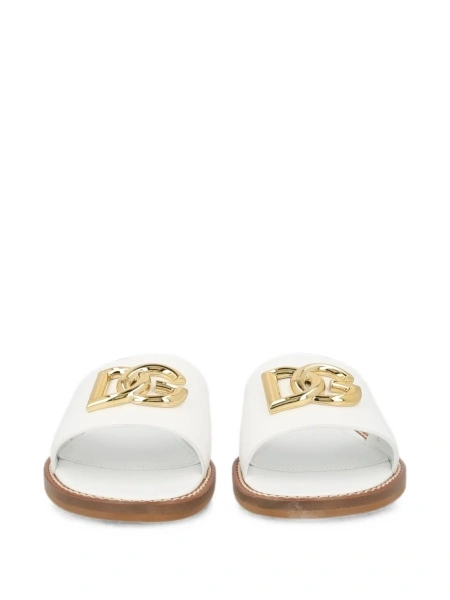 Sandale Dolce & Gabbana albe din piele