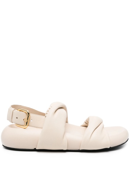 Sandale Marni neutre din piele
