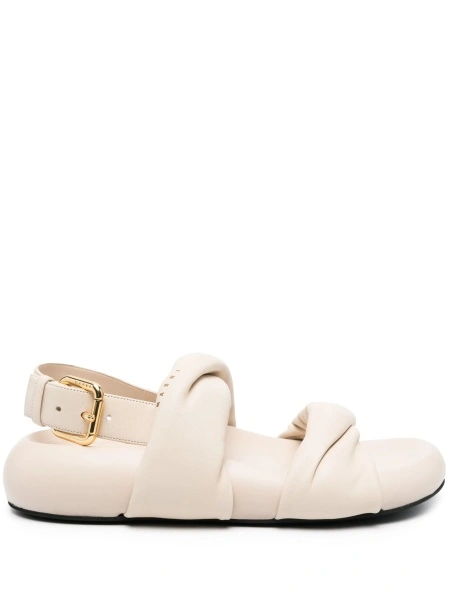 Sandale Marni neutre din piele