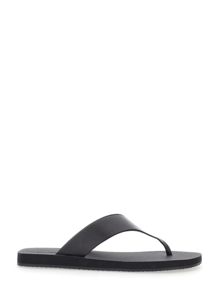 Sandale THE ROW negre din piele