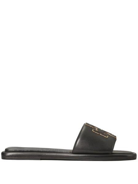 Sandale Tory Burch negre din piele