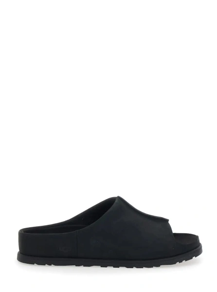 Sandale UGG negre din piele intoarsa