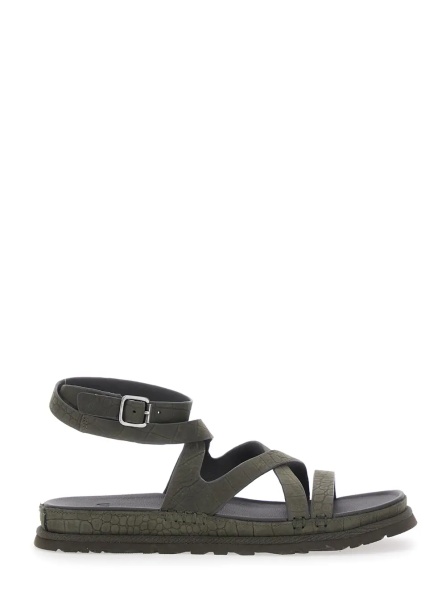 Sandale W GOLDENGAZE EMBOSSED ANKLE WRAP Brown Ankle Strap Sandals for Women
