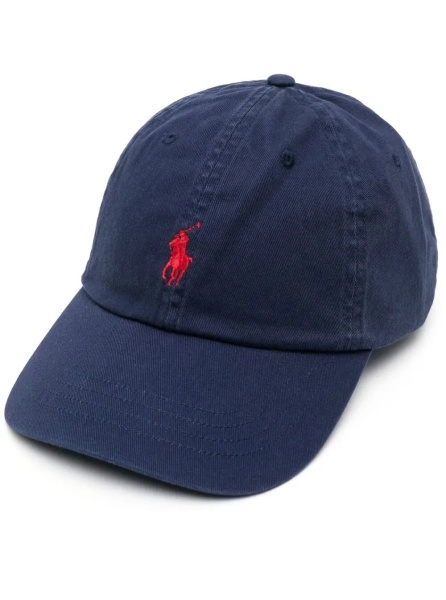 Sapca Baseball Cap "Embroidered Logo" Blue in Cotton Men