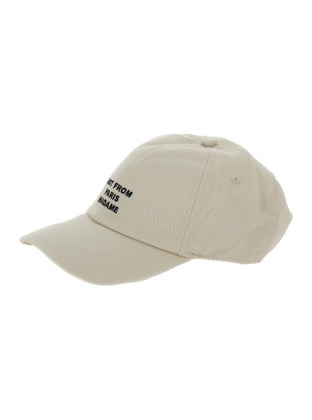 Sapca Baseball Cap 'La Casquette Slogan' with Cotton Embroidery Beige Men