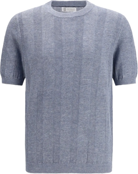 Short-sleeve knitted Top