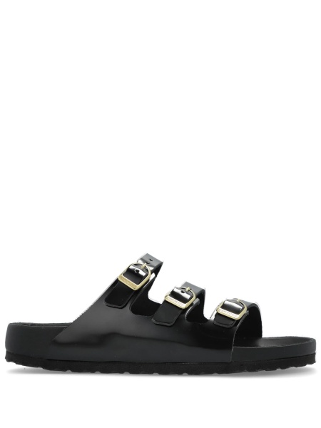 Slapi Birkenstock negri din piele