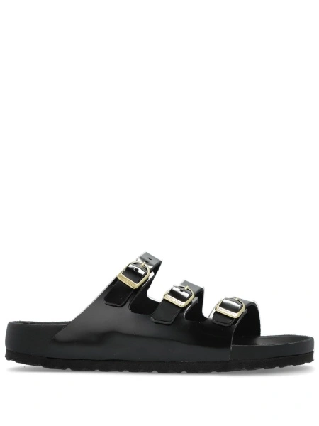 Slapi Birkenstock negri din piele