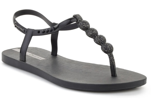 Slapi CLASS EASY ON GLOW BLACK/GLITTER/GREY