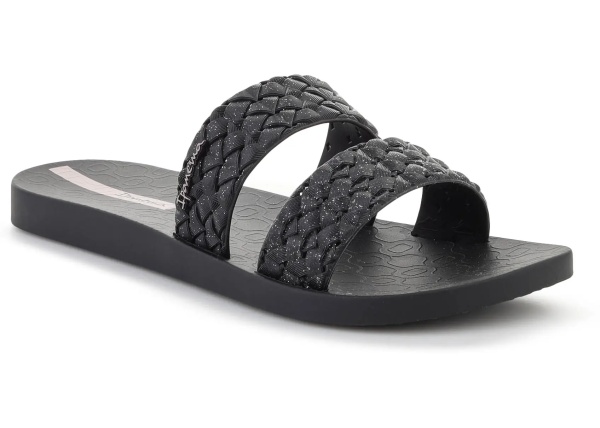 Slapi RENDA II FEM BLACK/GLITTER BLACK