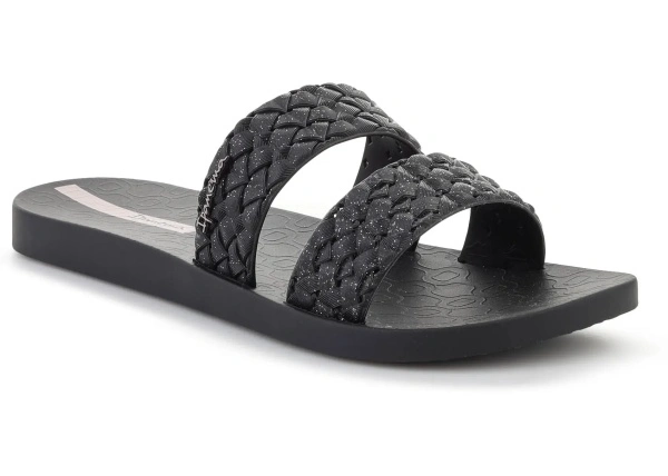Slapi RENDA II FEM BLACK/GLITTER BLACK