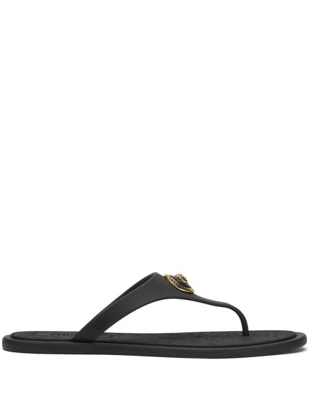 Slapi Versace negri din pvc