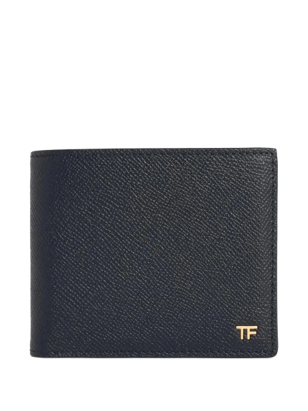 Small grain leather bifold wallet