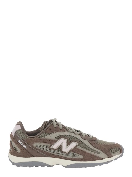 Sneakers '204L' Brown Sneakers with Mesh Details and Rubber Sole in suede Unisex