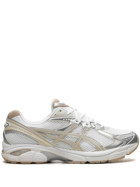 Sneakers ASICS albi din plasa si piele
