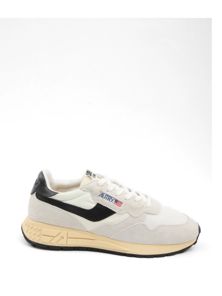 Sneakers AUTRY gri din piele si nylon