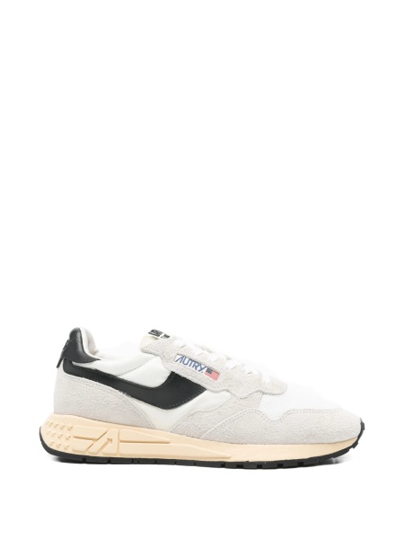 Sneakers AUTRY neutri din piele intoarsa si piele
