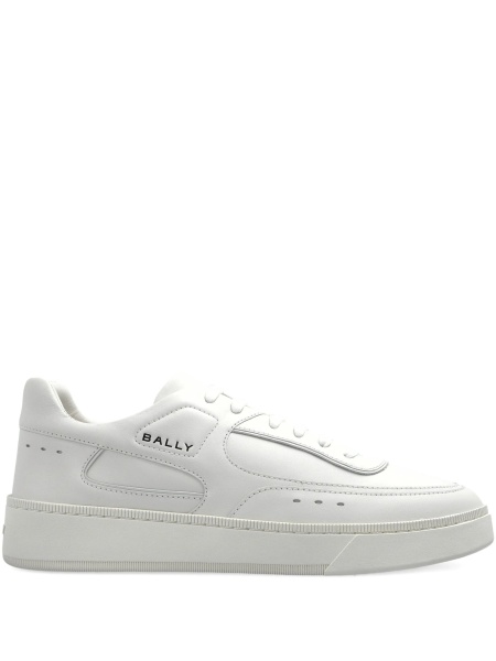 Sneakers Bally albi din piele