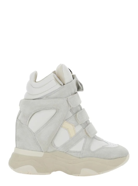Sneakers 'Balskee' White High Sneakers with logo patch on the tongue in leather for women