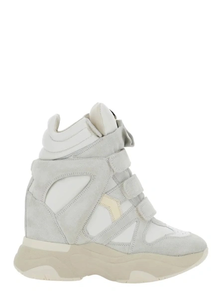 Sneakers 'Balskee' White High Sneakers with logo patch on the tongue in leather for women