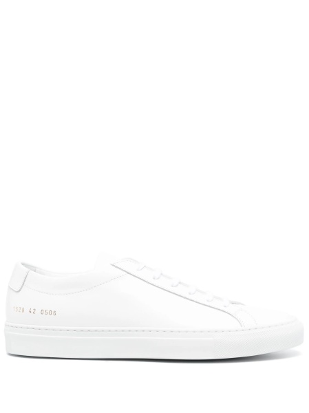 Sneakers Common Projects achilles albi din piele