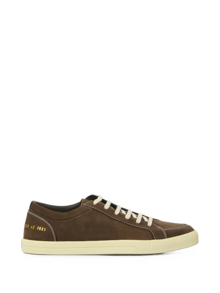 Sneakers Common Projects maro din piele intoarsa