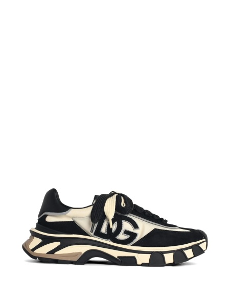 Sneakers Dolce & Gabbana Airmaster negri din piele si nylon