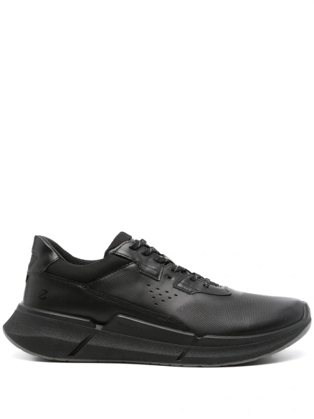 Sneakers ECCO negri din piele si material textil