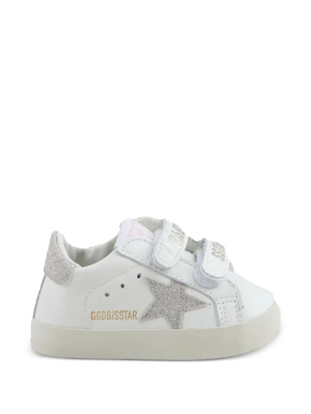 Sneakers Golden Goose albi din poliuretan si poliamida