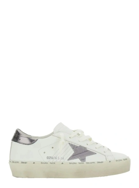Sneakers Golden Goose 'Hi Star' albi din piele