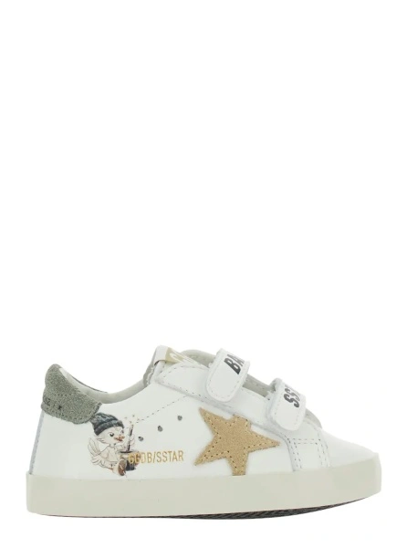 Sneakers GOLDEN GOOSE KIDS albi din piele