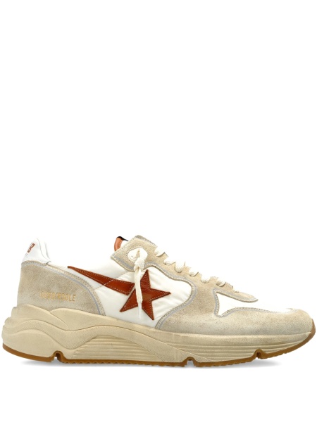 Sneakers Golden Goose star neutri din piele intoarsa si poliamida