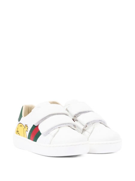 Sneakers Gucci albi din piele