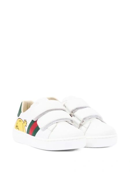 Sneakers Gucci albi din piele
