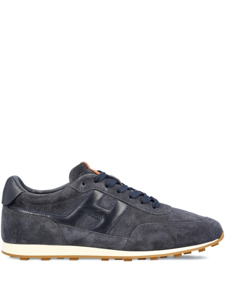 Sneakers Hogan albastri din piele intoarsa