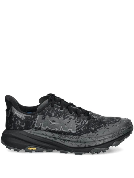 Sneakers Hoka One One negri din material textil