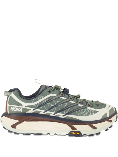 Sneakers Hoka One One verzi din poliuretan si plasa
