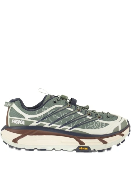 Sneakers Hoka One One verzi din poliuretan si plasa