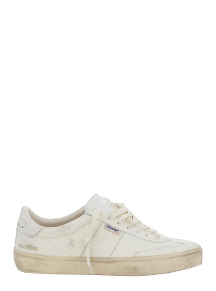 Sneakers Low Sneakers 'Soul-Star' with Metallic Heel in White Leather for Men