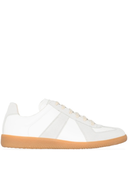 Sneakers Maison Margiela replica albi din piele