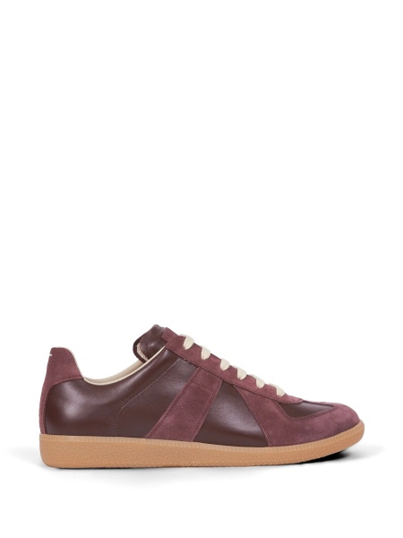 Sneakers Maison Margiela replica rosii din piele intoarsa si piele