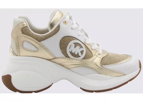 Sneakers MICHAEL KORS PALE GOLD LEATHER ZUMA SNEAKERS*