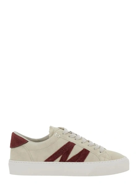 Sneakers Moncler albi din piele
