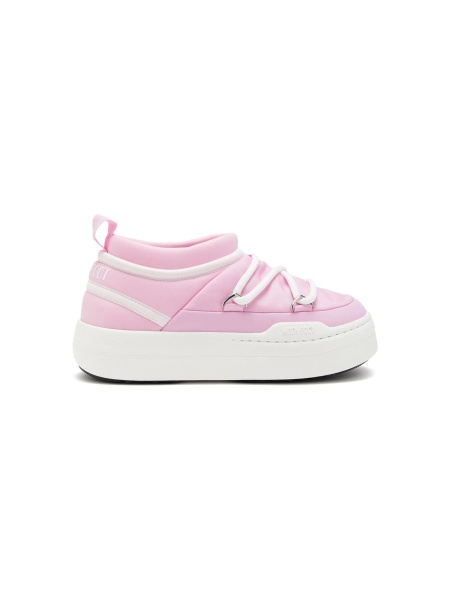 Sneakers Moon Boot roz din poliuretan si poliamida