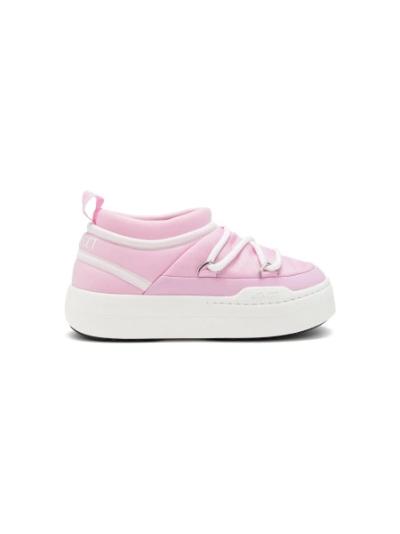 Sneakers Moon Boot roz din poliuretan si poliamida