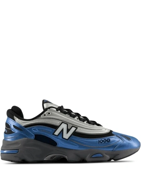 Sneakers New Balance albastri din poliuretan si material textil