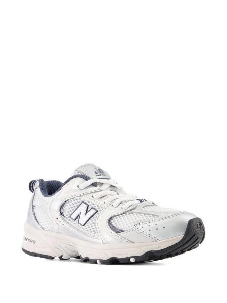 Sneakers New Balance Kids albi din plasa si poliuretan