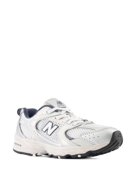 Sneakers New Balance Kids albi din plasa si poliuretan