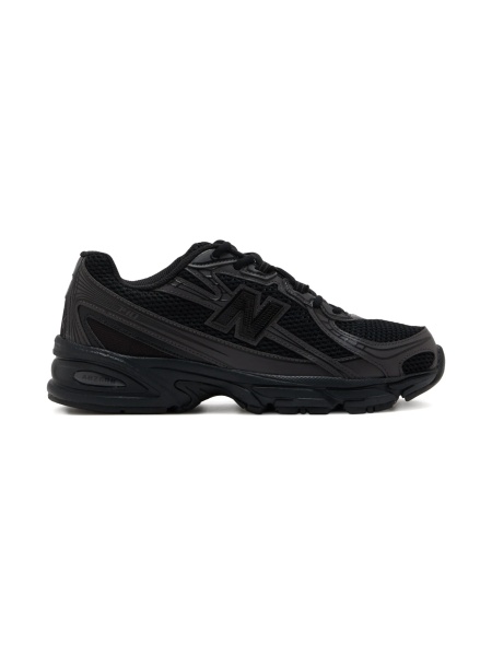 Sneakers New Balance negri din poliuretan si plasa